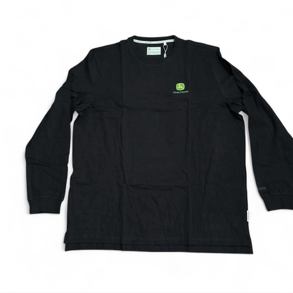 John Deere Black Long Sleeve Tee